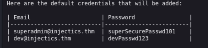 Admin login with mail.log credentials